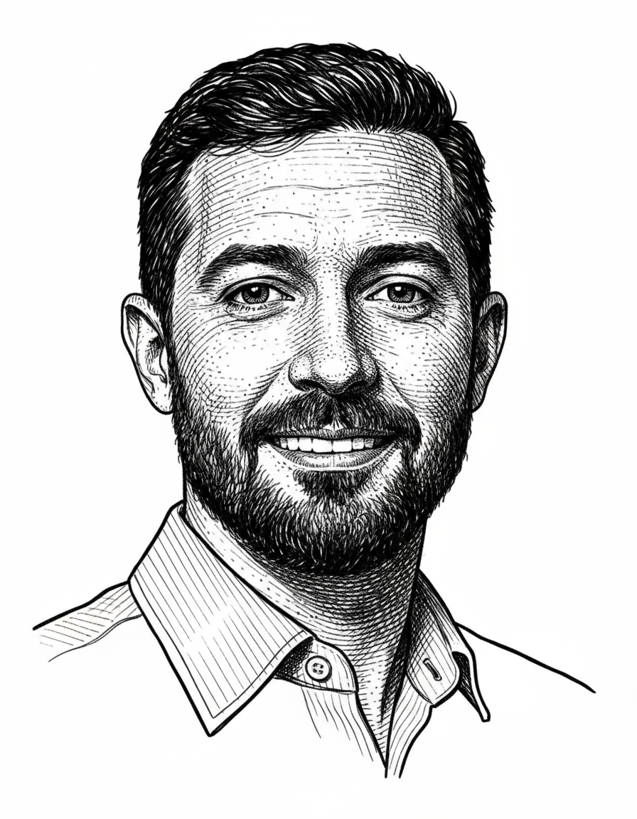 Engraving illustration portrait photo
